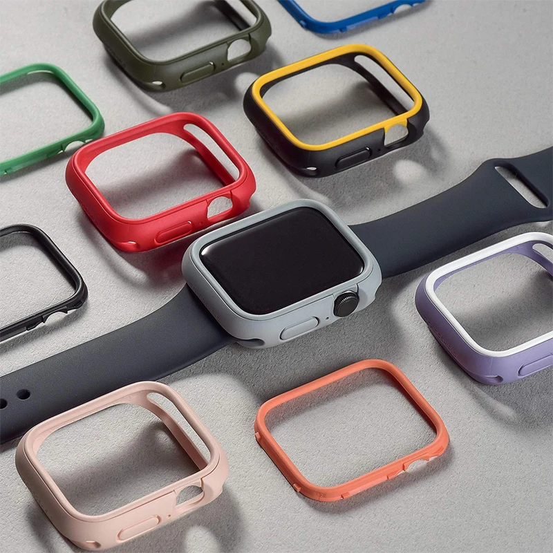 Чехол для часов Apple watch чехол 4 5 44 мм 40 42 38 версия наручных iWatch 5/4/3/2/1 Бампер