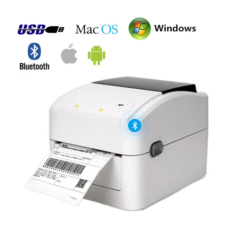 

XP420 Shipping Label 4 Inch Express Waybill Product Price Barcode QR Code Sticker Width 25.4-115mm USB Bluetooth Thermal Printer