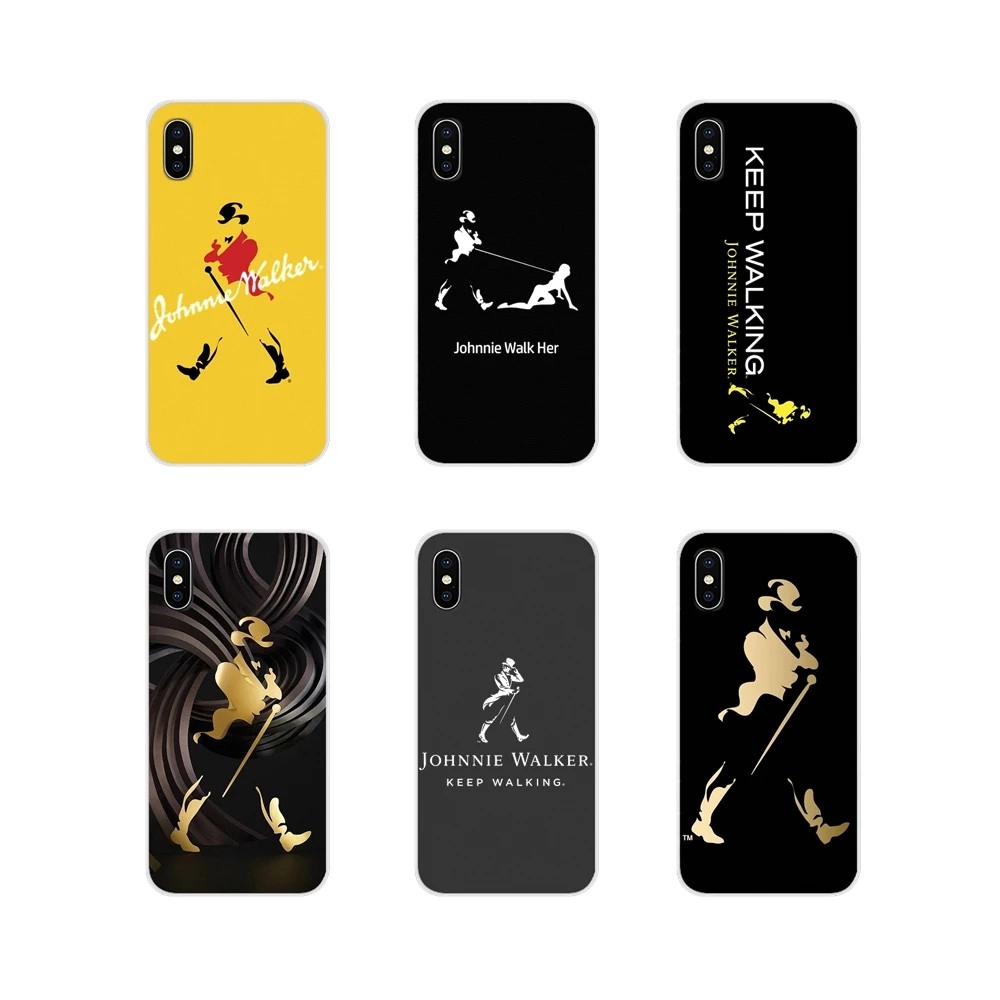 

For Apple iPhone X XR XS MAX 4 4S 5 5S 5C SE 6 6S 7 8 Plus ipod touch 5 6 Classic Whiskey Johnnie Walker Cell Phone Cases Covers