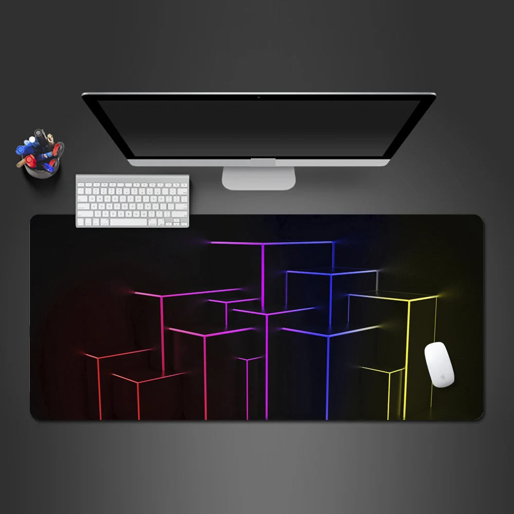 

Seven Colors Dazzle Color 3d Mouse Pad High Quality Natural Rubber Personality Art Mousepad PC Computer Game Keyboard Mouse Mats