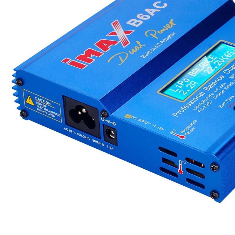 B6 AC IMAX Mini 80 Вт 6A RC зарядное устройство Lipo батарея баланс зарядное устройство для дрона Nimh Nicd Батарея баланс зарядное устройство RC Dis зарядное устройство EU штекер
