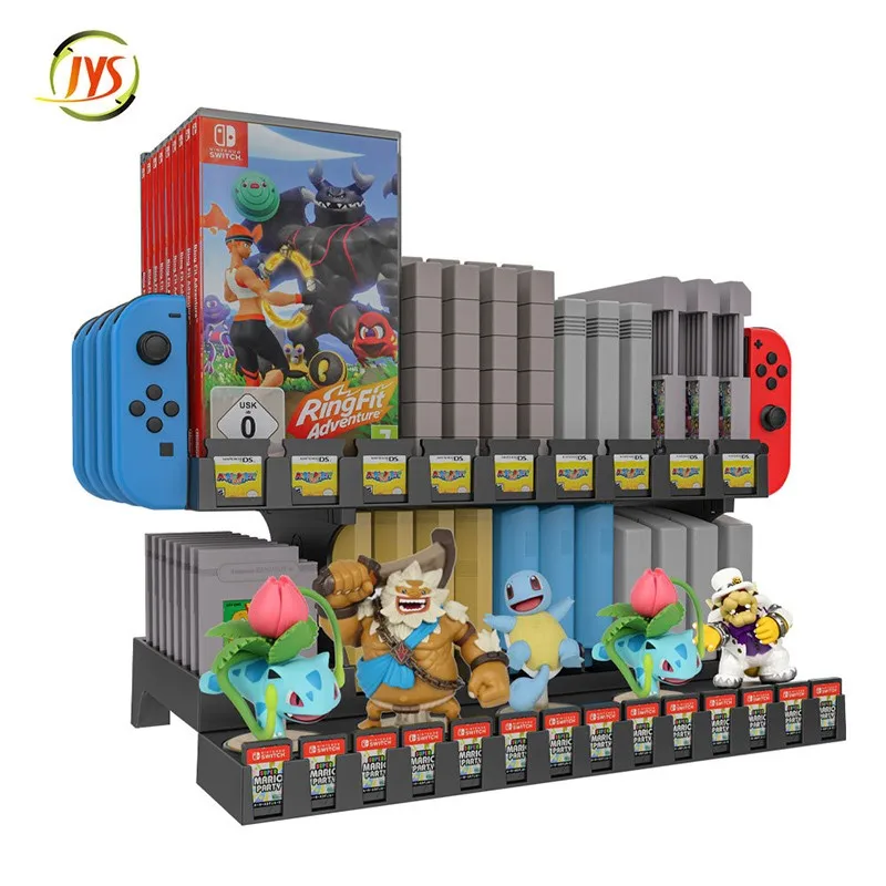 

Multifunctional storage rack for Nintend Switch Console Storage Bracket Disk Storage Tower Game Card Box Storage Stand Holder
