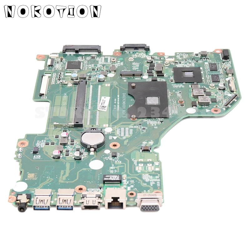 Promo  NOKOTION for Acer aspire E5-522G laptop motherboard NBMWL11002 NBMWL110025 DA0ZRZMB6D0 A6-7310 CPU 