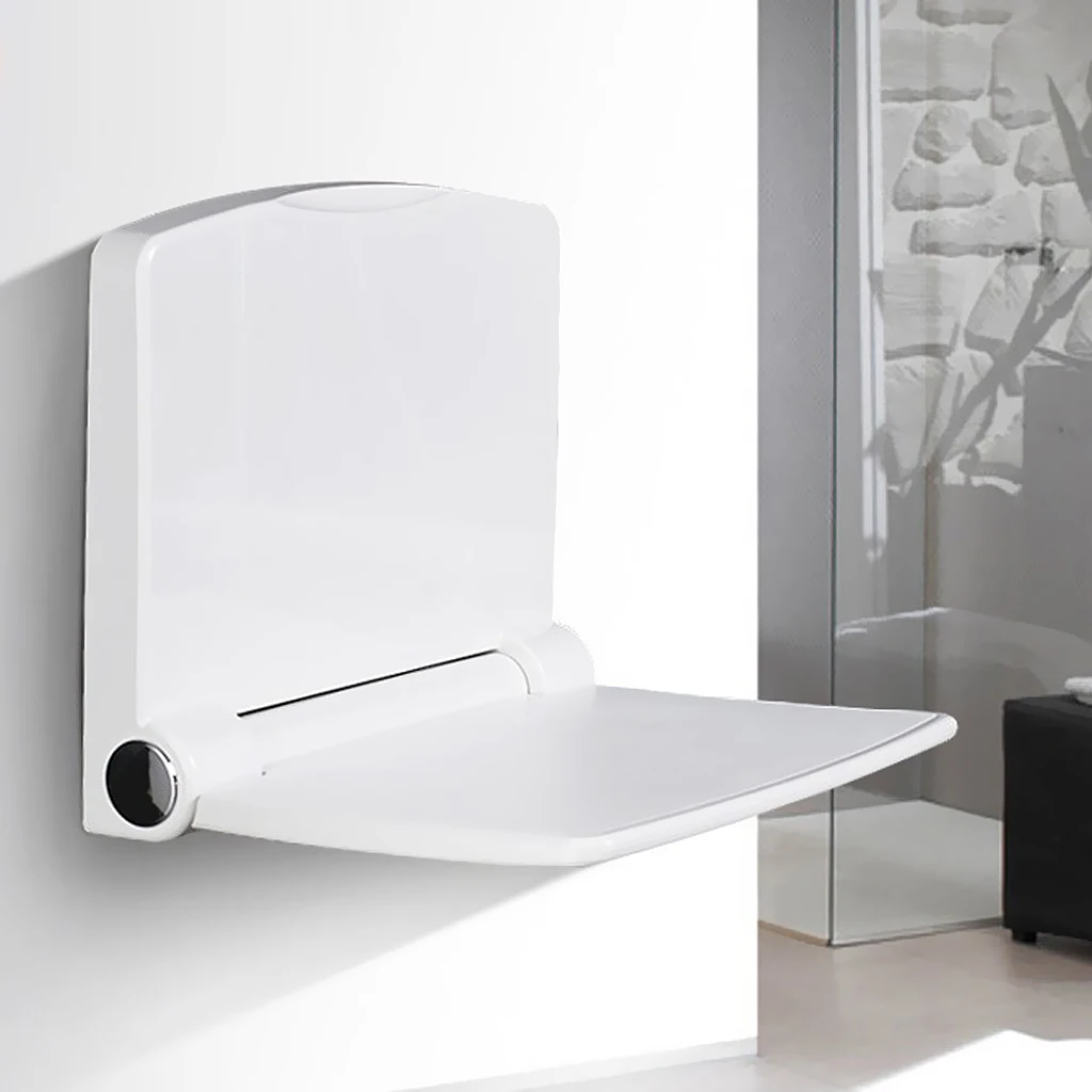  Folding Shower Seat Wall Mount Foldable Bath Shower Seat For Elderly Seniors Handicap - Sturdy Fram