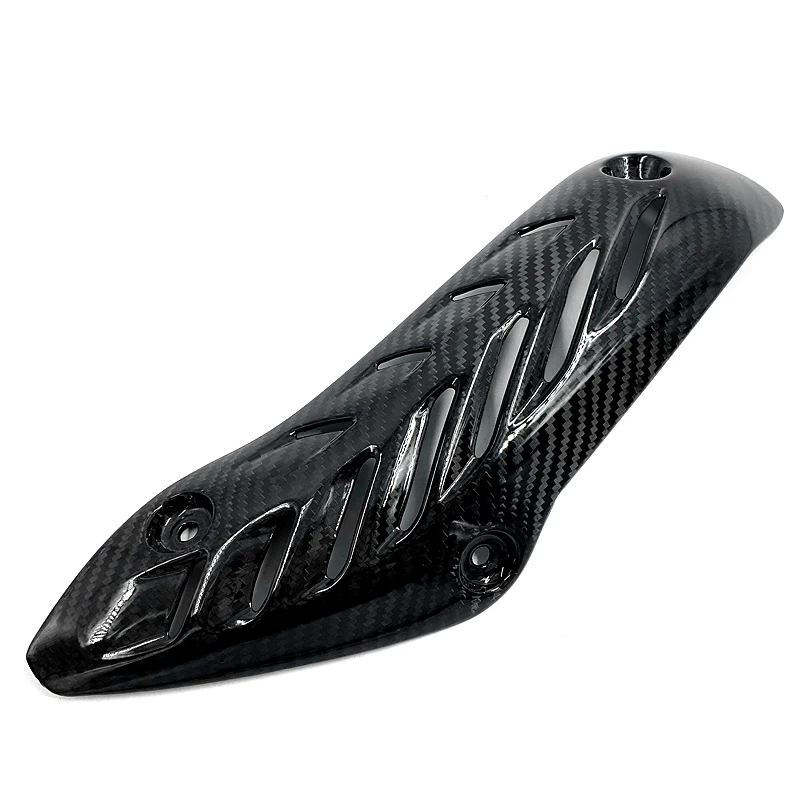 For Ducati Monster 821 1200 14-17 Motorcycle Exhaust Muffler Carbon Fiber Protector Heat Shield Cover Guard Anti-scalding cover (6)