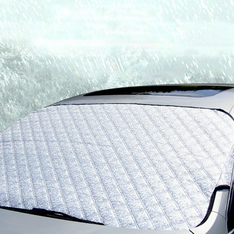 

150x240CM SUV Car Sunshade Cover Front Window Sunshade Anti-Snow Waterproof Cover Sun Reflective Shade Aluminum Foil Windshield