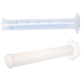 

Lab Set 500ML Capacity Clear White Plastic Graduated Cylinder & Cylinder Height 31.5 cm Cup Plastic, 250 Ml