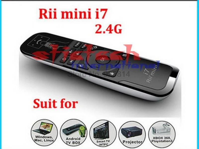 По dhl ИЛИ ems 20 шт Мини i7 2 4G беспроводной мини игровой Fly Air Mouse пульт дистанционного