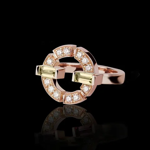 New Fashion Hollowed-out Circular Shape Delicate Women Rings Anniversary Gift Female Daily Wear Ring Versatile Jewelry