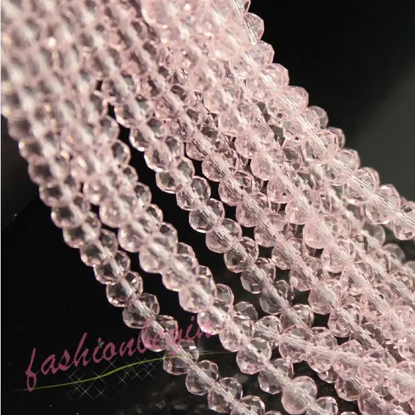 pink 3 мм, 4 мм, 6 мм, 8 мм, многоцветный круглый браслет, ожерелье, браслет, рукоделие, бисер, сделай сам, для изготовления ювелирных изделий, чешское стекло, разделитель, свободные бусины - Цвет: pink