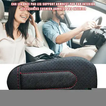 

Multi-function Car Interior Accessories Car Leather Leg Knee Pad Leg Support Armrest Pad Cushion Armrest Pad