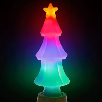 

NEWKBO 3D Christmas Tree LED Night Light Colorful 3W Flame Effect Bulb Home Bedroom Christmas Decoration Lamp