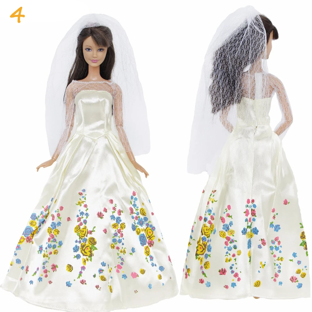 1x COSPLAY Fairytale Doll Accessories Classic Princess Party Gown Dress for Barbie Doll Clothes doll clothes doll clothes accessories doll accessories plush doll accessories