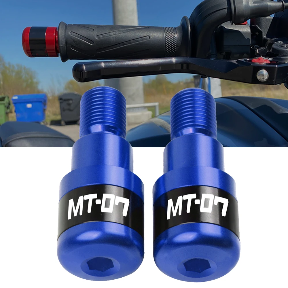 MT 07 FZ Motorcycles Handlebar Grip Plug Slider Handle Bar Ends For YAMAHA MT07 MT-07 FZ07 2014-2021 2015 2016 2017 2018 2019 | Автомобили