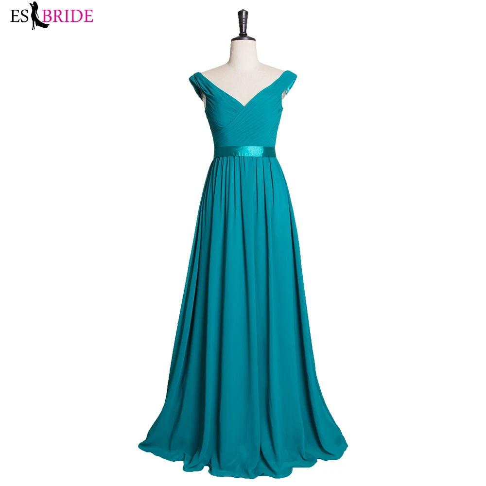 Robe De Soiree элегантное вечернее платье трапециевидной формы с v-образным вырезом и рюшами длинное синее торжественное свадебное платье LT2727