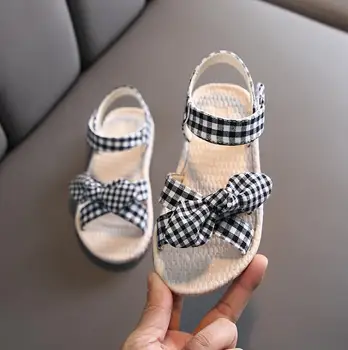 

New Summer Big Bow-tie Children Shoes Girls Sandals Baby Korean Party Princess Sandals Lattice Toddler Sandals For Girl