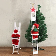 Электронная кукла Санта-Клаус, поднимающаяся игрушечная лестница, креативная плюшевая кукла Санта-игрушка, украшение, модный подарок на день рождения для детей