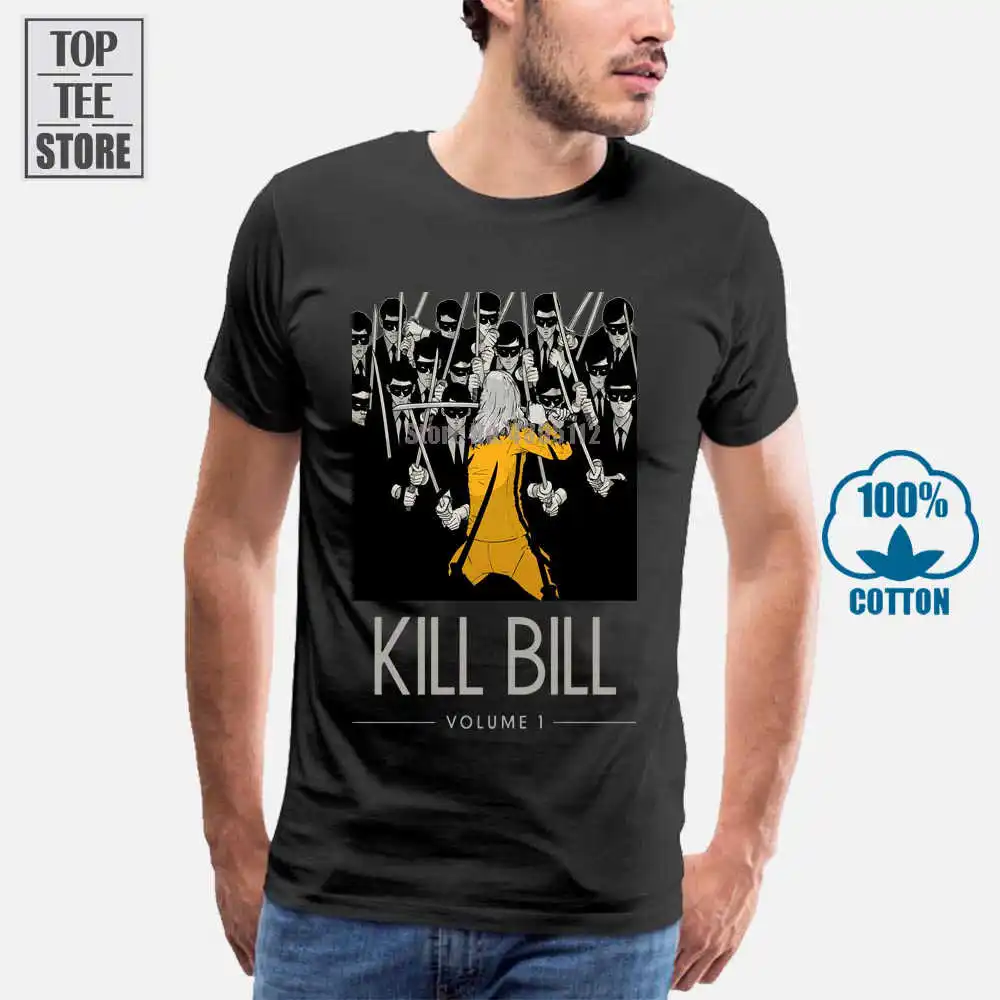 Футболка Kill Bill V2 Uma turman 2003 черная желтая все размеры от S до 4Xl|Футболки| |
