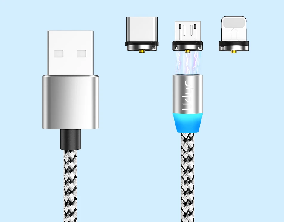 Udyr Магнитный кабель Micro usb type C адаптер для быстрой зарядки Micro type-C Магнитный зарядный usb-кабель для iPhone 11 XR Plus Xiaomi