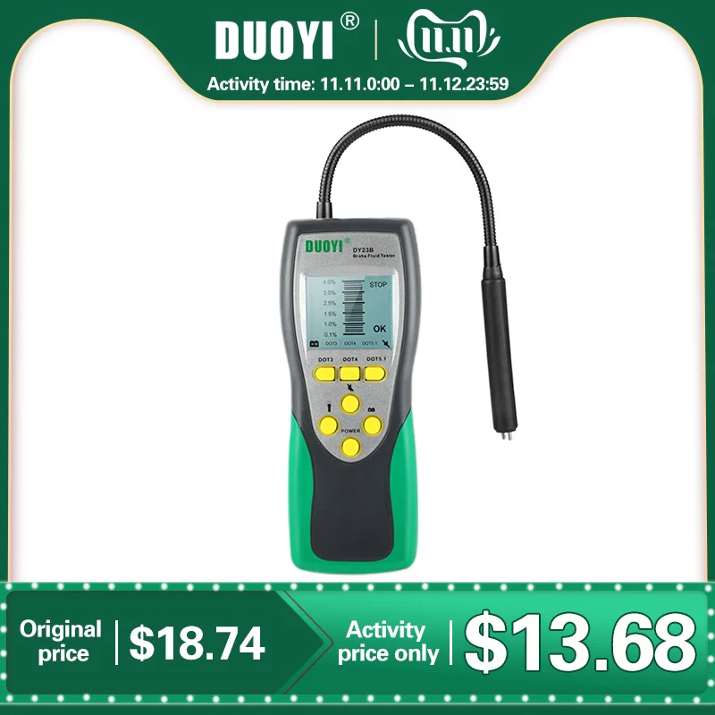 Billig DUOYI Auto Brems Flüssigkeit Tester DY23 DY23B Genaue Test Automotive Brems Flüssigkeit Wasser Inhalt Überprüfen Universal Öl Qualität DOT 3 4 5