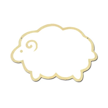 

Children Cartoon Decorative Mirror Bathroom Baby Room Wood Acrylic Mirror Frame Creative Home Art Wall Decorations Sheep