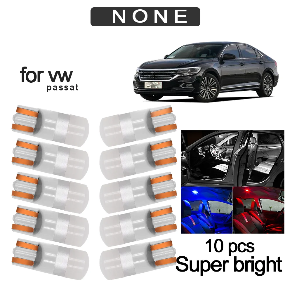 

10PCS T10 W5W LED Car Clearance Lights Reading Lamp 3030 SMD Auto Interior Vehicle Dome Door Bulb Accessories Trunk Light 6000K
