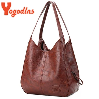 Yogodlns Vintage Women Hand Bag Designers Luxury Handbags Women Shoulder Bags Female Top-handle Bags Fashion Brand Handbags 1