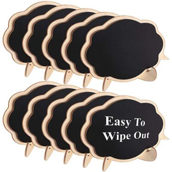 

10 wooden crafts small blackboard decoration home decoration wedding party desktop display blackboard vertical 10*7.5CM
