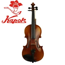Капок скрипка V212, скрипка из массива дерева ручной работы, блеск высококачественной скрипки, скрипка ручной работы, чехол с скрипой, канифоль с бантом