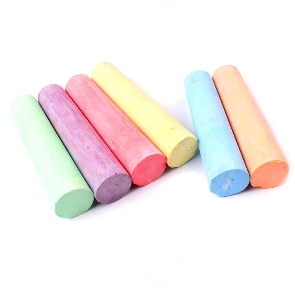 5 boxes  60pc children drawing board chalk dust-free colored chalk sticks various colors art floor chalk free shipping 40A9 (5)