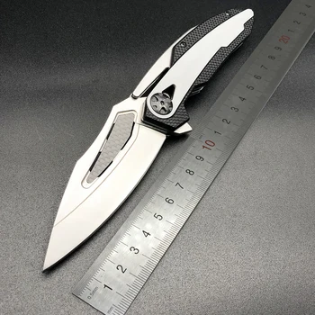 

BMT ZT 0999 Folding Knife ZT0999 D2 steel +Carbon Fiber CNC Blade pocket knife Camping Hunting Outdoor EDC Tool knives