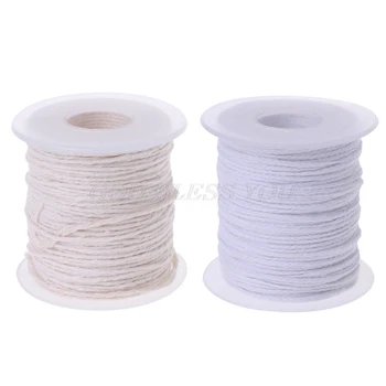 

1 Pc 61m Cotton Braid Candle Wick Core Spool Non-smoke DIY Oil Lamps Candles Supplies Drop Shipping