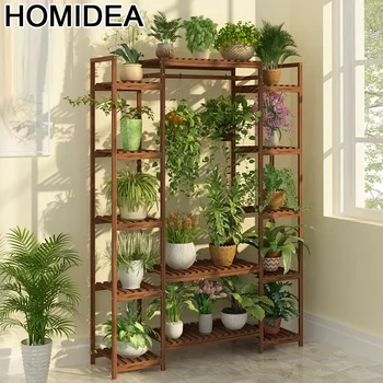 

Saksi Standi Plantenrekken Pot Estante Repisa Para Plantas Indoor Plant Rack Balcony Shelf Dekoration Outdoor Flower Stand