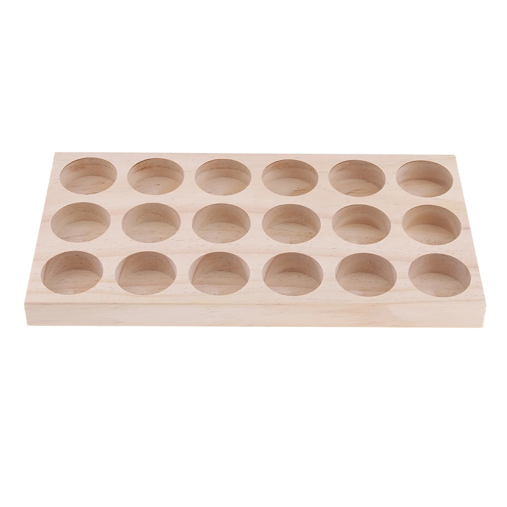 18 Slots, Essential Oil Storage Box Rack, Keeping Your Oils Safe, Wooden Nail Polish Organizer Storage Shelf 30/20/10/5ml