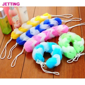 

Body Cleaning Mesh Shower Wash Sponge Bath Brush Loofah Flower Bath Ball Tubs Cool Belt Towel Scrubber for Sanitary Ware Suite