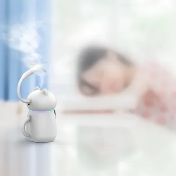

Cute Cat 3 In 1 Humidifier LED Humidifier Air Fan Diffuser Purifier Atomizer