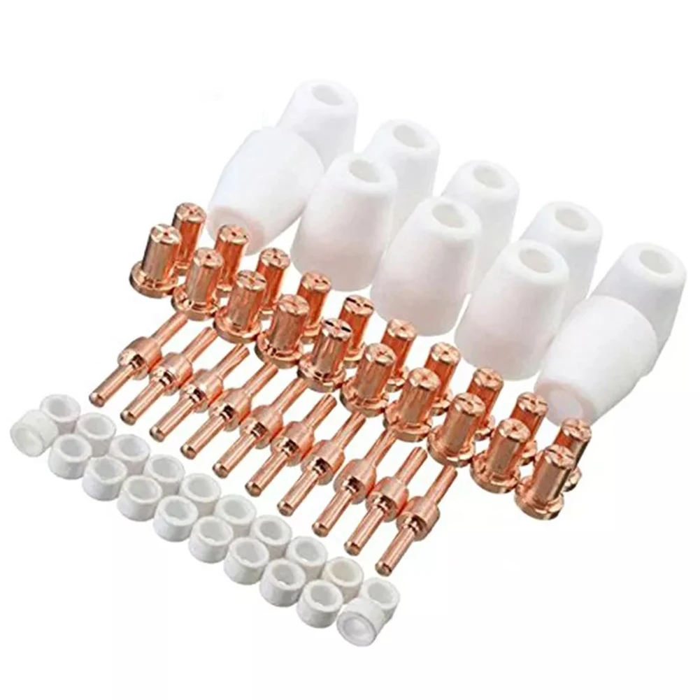 65Pcs PT31 CUT30-50 Plasma Cutter Consumables Air Plasma Welding Cutting Tips For Parkside Rilon Mitech UNT Riland 2