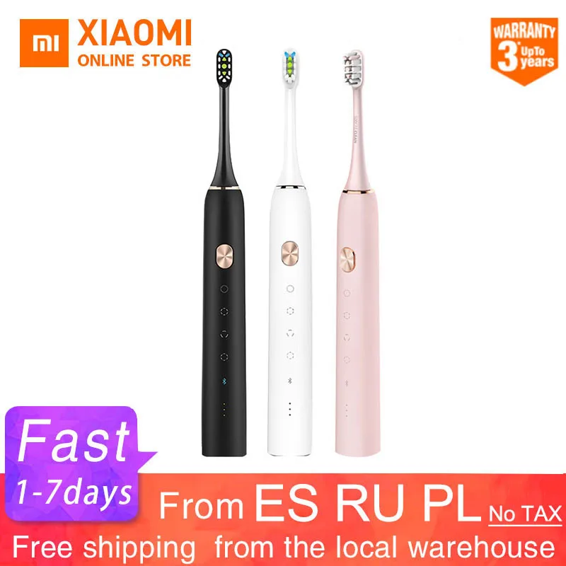 Xiaomi Mijia Toothbrush Soocas X3 X3s X3U Soocas Upgraded Electric Sonic Smart Bluetooth Waterproof Wireless Charge Mi Home APP