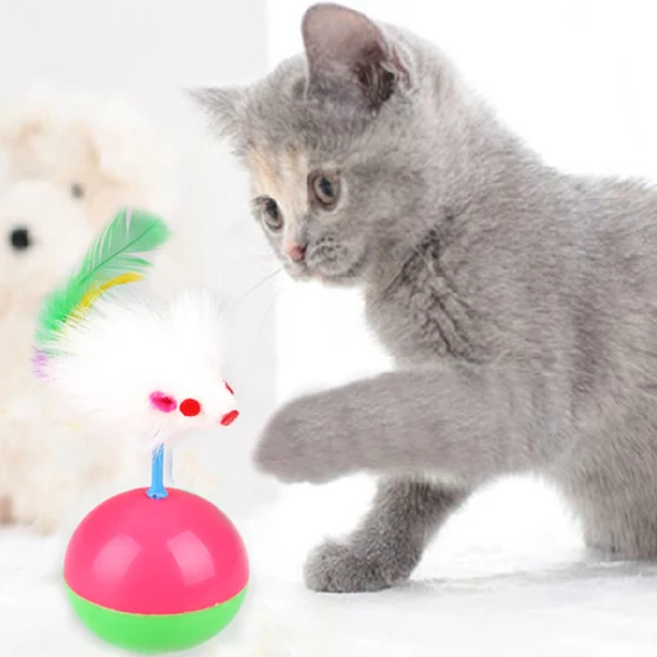 Игрушка для котенка, забавная мышь, игрушка для котенка, пластиковый прорезыватель, игра, шуршащая игрушка
