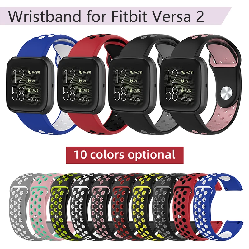 Силиконовый ремешок для Fitbit Versa 2 Versa Lite Blaze, ремешок для часов, смарт-часы, браслет, спортивные полосы, сменный Браслет, ремень