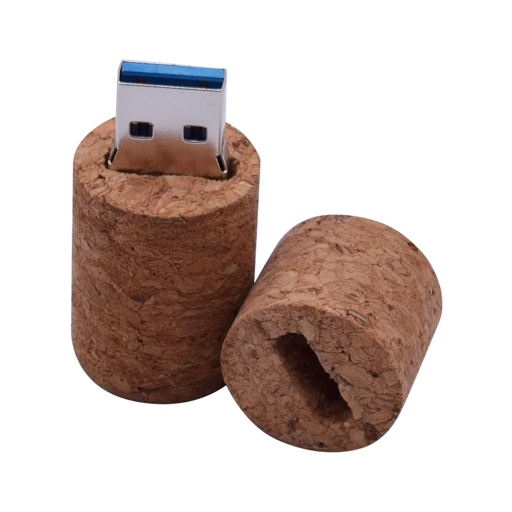 Usb флеш накопитель 3 0 в деревянной пробковой бутылке креативный 8 ГБ 16 32 64 Гб 128