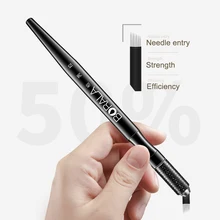 

2pcs Microblading Manual Eyebrow Tattoo starry sky Handmade Pen Permanent Makeup Microblade Embroidery Eyebrow Pen Holder