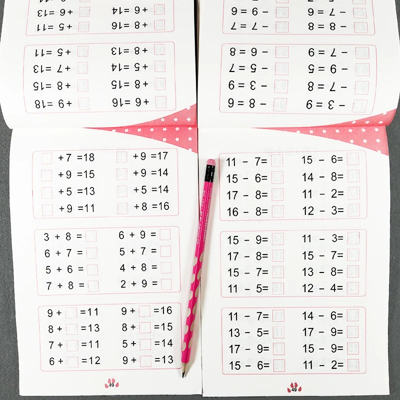 

2 Books Collect Ten Methods Borrow Ten Methods Book Within 20 Addition And Subtraction Math Exercises Libros Livros Livres Libro