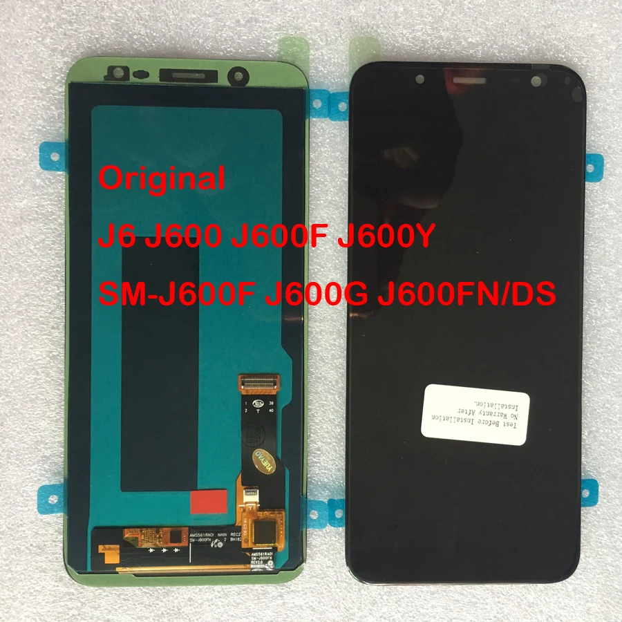 ЖК-дисплей Super AMOLED 5 6 'для Samsung Galaxy J6 2018 J600F J600 сенсорный экран в сборе сменная