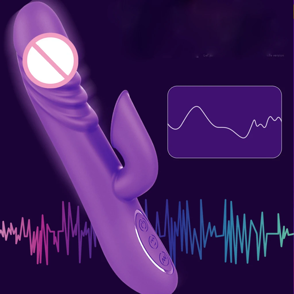Waterproof USB Charging Multi-Speed Rabbit Shaped Vibrator Clitoris Sucking G-Spot Massager Adults Female Game Sex Toys