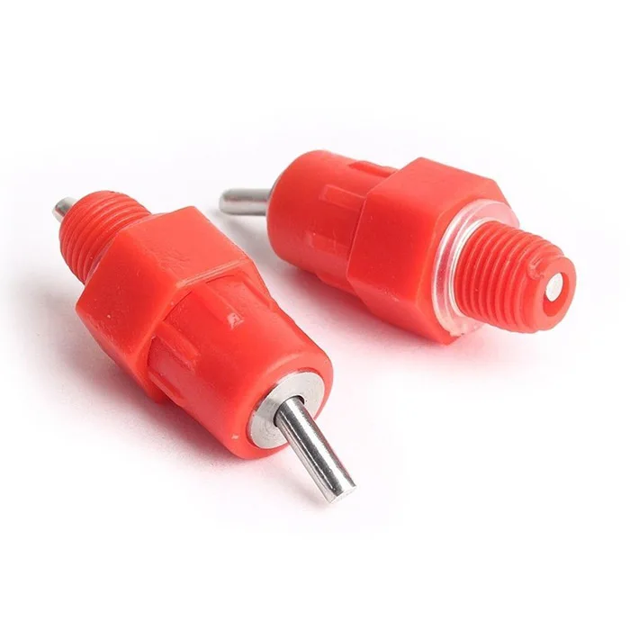 10pcs Chicken Duck Hen Screw In Poultry Water Nipple Drinker Feeder New 10 CP
