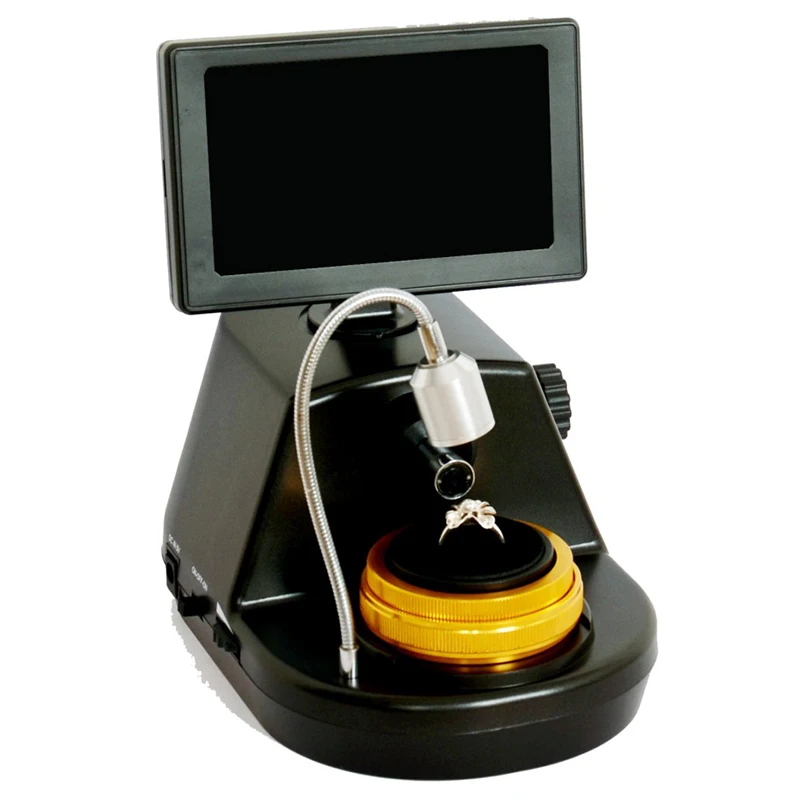 Digital Diamond Girdle Viewer Microscope Camera Diamond Inscription Viewer with 4.3Inch LCD Screen Properties Observer