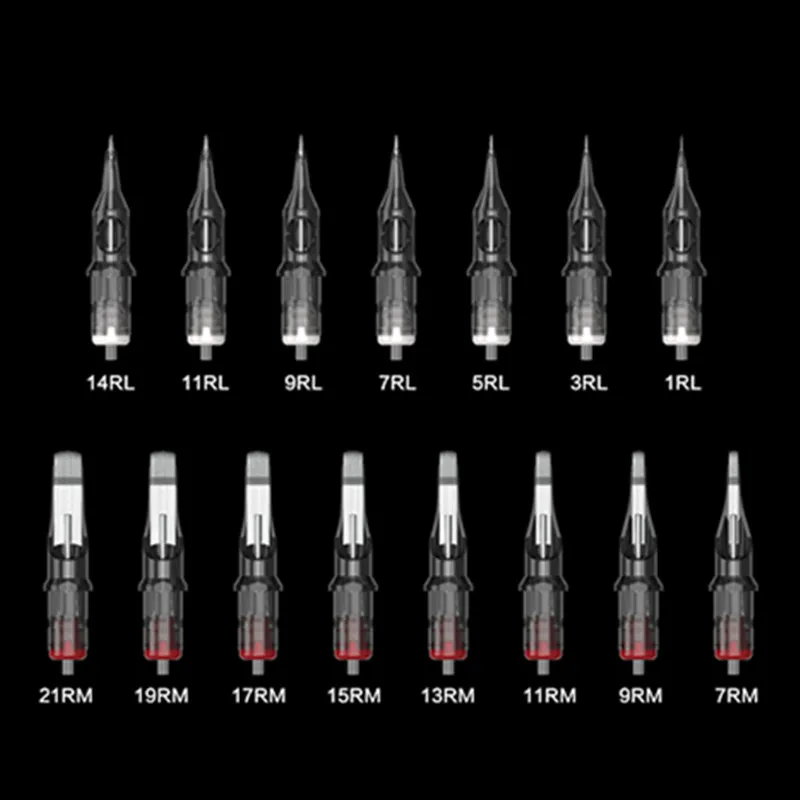 20 штук татуировки иглы одноразовые полу-Перманентный макияж бровей ручка для