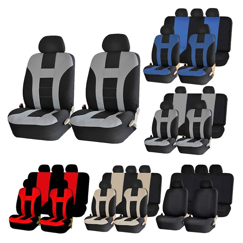 

4/9 Pcs/Set Universal Auto SUV Car Seat Covers Embroidery Seat Protection Cover Pad Car Interior Decoration Parts