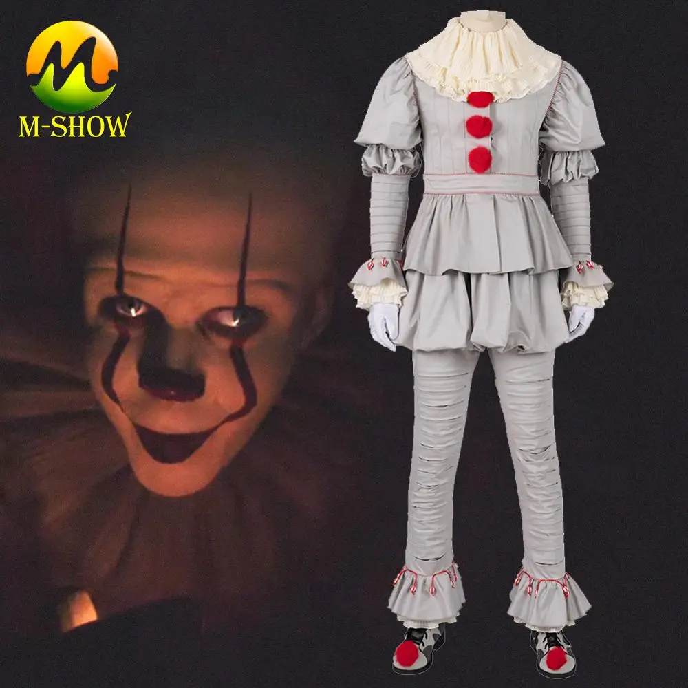 Клоунский Костюм Стивен Кинг это Косплей Костюм клоун Pennywise Джокер костюмы на Хэллоуин для мужчин индивидуальный заказ